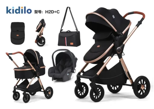 Pack Poussette deluxe réversible 3en1 – Kidilo - Image 3