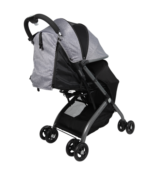 POUSSETTE VALISE GRIS – MON BÉBÉ - Image 3