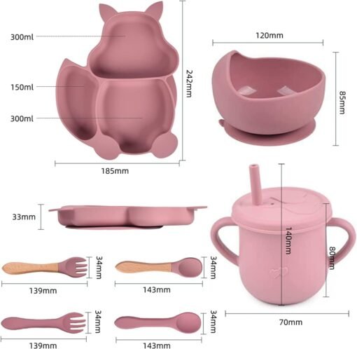 Silicone Baby Feeding Set, Baby Led Weaning Supplies - Image 2