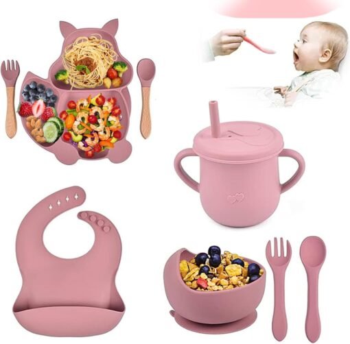 Silicone Baby Feeding Set, Baby Led Weaning Supplies - Image 8