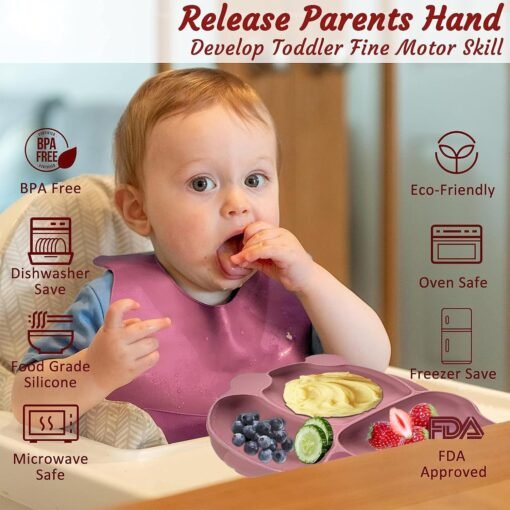 Silicone Baby Feeding Set, Baby Led Weaning Supplies