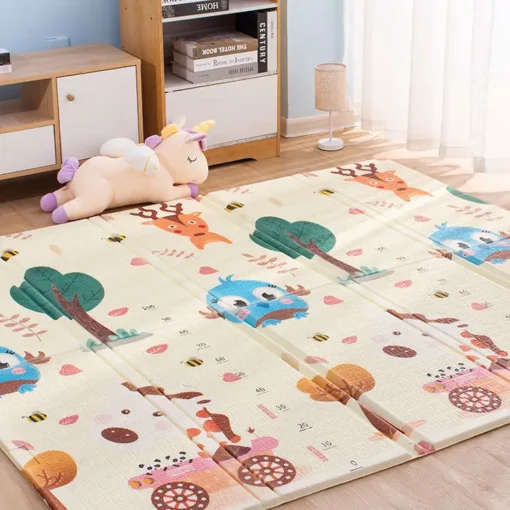 tapis de jeu imperméable en mousse épaisse pour enfants, tapis de jeu pour activités de gymnastique pliable pour bébés