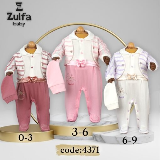 Baby Premium 3-Piece Romper Sets – Soft & Stylish Outfits for Newborns
